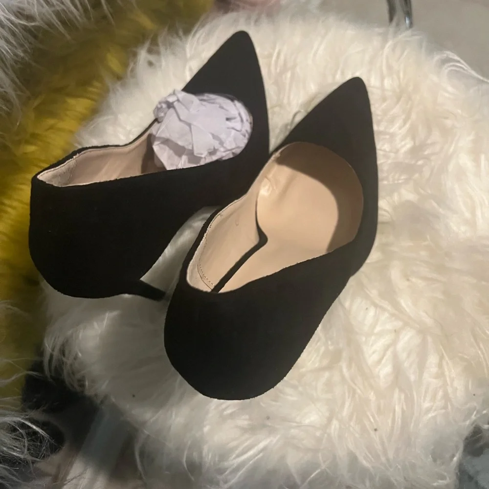 PrettyLittleThing Black Stilettos Size 10 - Picture 4 of 6